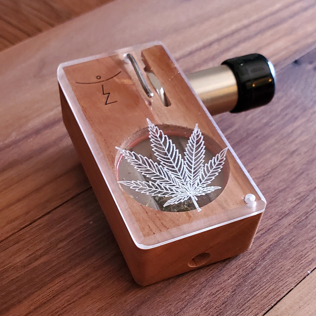 MARY JANE'S BOX in CHERRY shown with battery