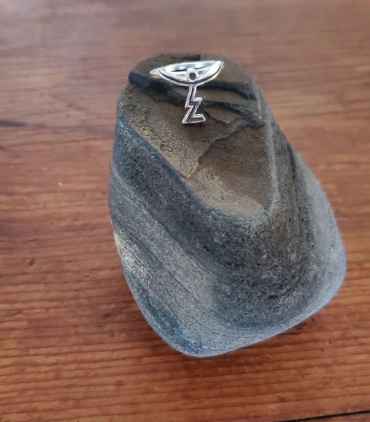 Sterling Silver Glyph Ring